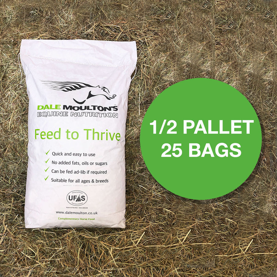 1/2 Pallet - 25 bags - 375kg - Dale Moulton’s Equine Nutrition Horse Feed