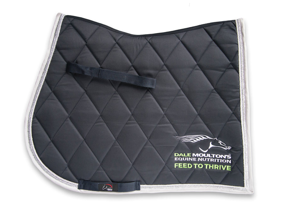 Navy Saddle Pad with logos